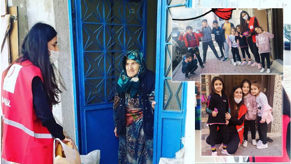 Ekmekler Kızılay’dan, dualar vatandaşlardan