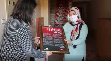 Şehit ailelerine anlamlı hediye