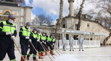 Eyüpsultan Camii, Ramazan öncesi gül suyuyla yıkandı