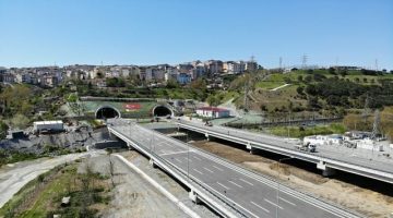Kuzey Marmara Otoyolu’nun 7’nci kesimi havadan görüntülendi