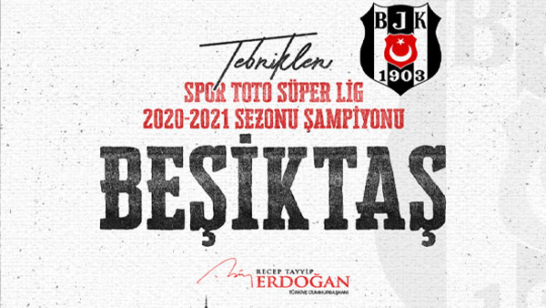 Cumhurbaşkanı Erdoğan Beşiktaş’ı kutladı