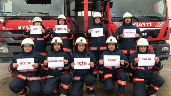 İtfaiye erlerinden evde kalanlara uyarı!