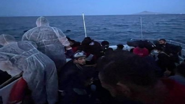 Bodrum açıklarında 27 düzensiz göçmen kurtarıldı