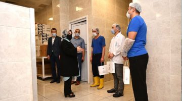 Başkan Döğücü personeli ile bayramlaştı