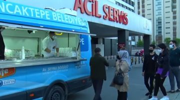 Sancaktepe’de sağlık çalışanları ve hasta yakınları unutulmadı