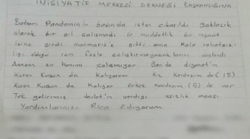 Sultanbeyli’de, yürekleri sızlatan o mektup!