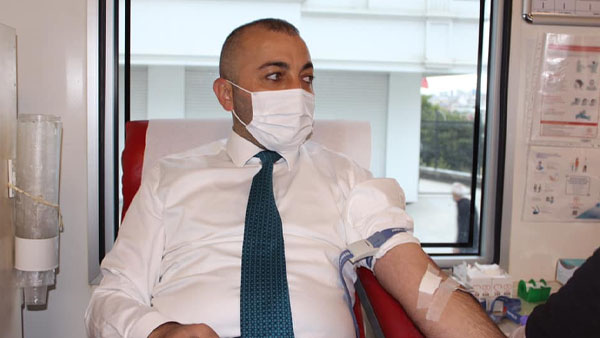 Başkan Çınar’dan kan bağışına destek