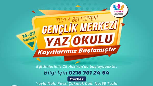 Tuzla’da Yaz Okulu kayıtları başladı