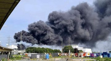 Atık yakma tesisinde patlama