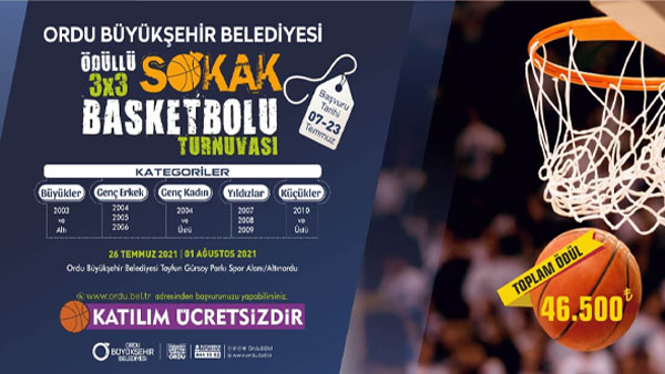 Sokak basketbol turnuvası başlıyor!