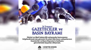 Başkan Keskin’den Gazeteciler ve Basın Bayramı günü paylaşımı