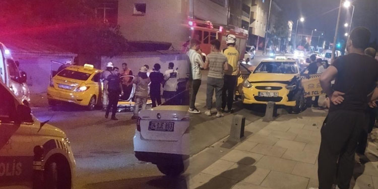 Sultanbeyli’de feci kaza: Taksi şoförü yaralandı!