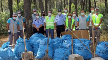 Kayışdağ Ormanı’nda temizlik seferberliği