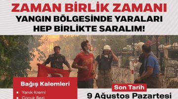 Çekmeköy’de yangın zedeler için yardım kampanyası