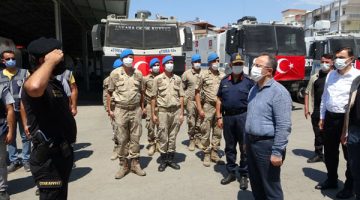 Manavgat’ın kahraman TOMA’ları törenle uğurlandı