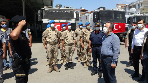 Manavgat’ın kahraman TOMA’ları törenle uğurlandı