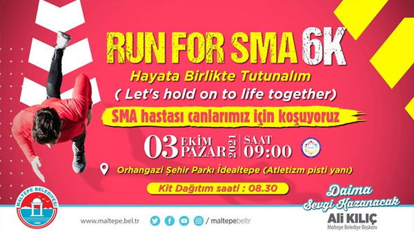 Maltepe Belediyesi’nden SMA’lılara destek koşusu