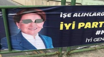 Sultanbeyli’de, İYİ Parti’nin pankartlarına provakatif saldırı!