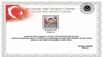 Hakkari’den acı haber: 1 asker şehit