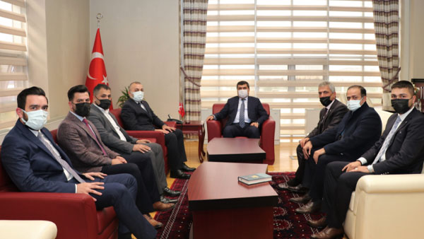Başkan Abdullah Çınar’dan Kaymakam Şahin’e ziyaret
