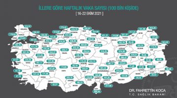 En fazla vaka Karabük’te görüldü