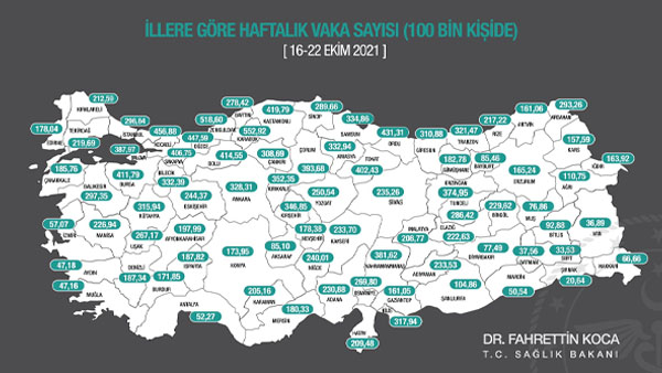 En fazla vaka Karabük’te görüldü