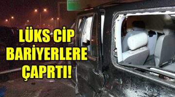 Sultanbeyli cip bariyerlere çarptı: Yaralılar var!