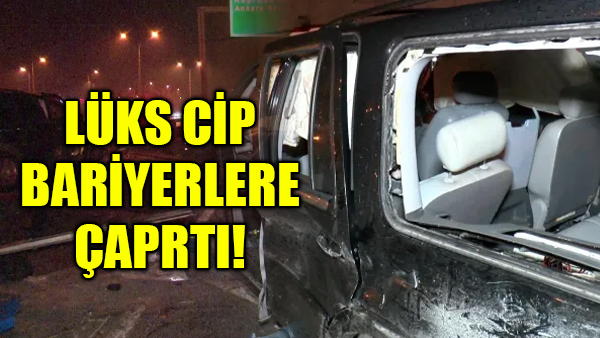 Sultanbeyli cip bariyerlere çarptı: Yaralılar var!