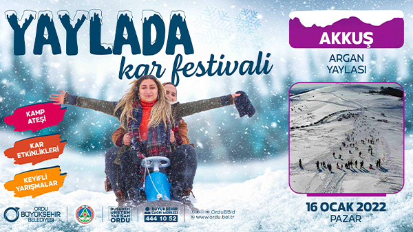 Akkuş Kar Festivaline Ev Sahipliği Yapacak!