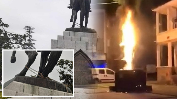 Samsun ve Edirne’de anıtlara çirkin saldırı!