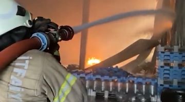 Su dolum tesisi alevlere teslim oldu