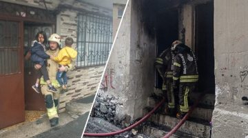 Beyoğlu’nda gece kondu yangını