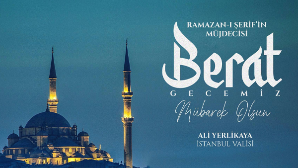 Vali Yerlikaya’dan Berat Kandili mesajı