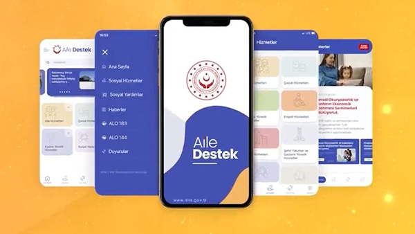 Sosyal Hizmetlere Aile Destek Mobil Uygulamasından Ulaşılabilecek