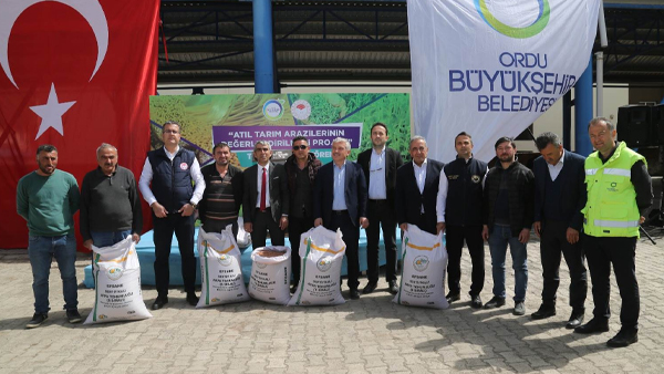 Ordu’da atıl arazilerde üretime kazandırıldı