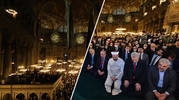 Ayasofya’da 88 yıllık hasret bitti