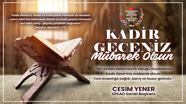 Başkan Yener, “Bu Kutsal Gece Barış ve Huzur Getirsin”