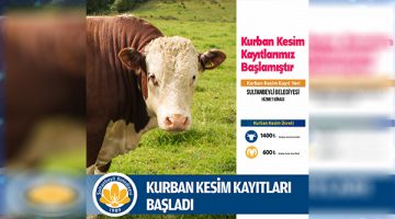 Sultanbeyli’de kurban kesim kayıt başvuruları başladı