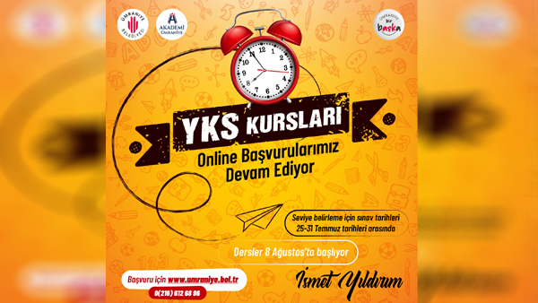 YKS hazırlık kursu kayıtları devam ediyor