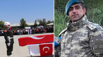Şehit Teğmen Ömer Bağra’ya veda