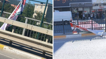 GELECEK PARTİSİNİN PANKARTLARINA ÇİRKİN SALDIRI