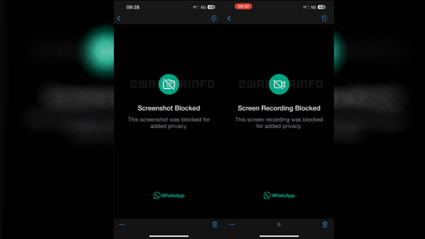 WhatsApp’tan yeni özellik: Artık ekran kaydı alınamayacak!