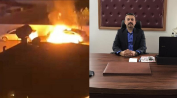 Ülkü Ocakları Başkanının Aracı Kundaklandı