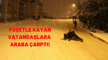 Ankara’da kar eğlencesi kazayla bitti!