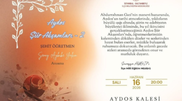 Aydos Şiir Akşamları’nın İkincisi Aydos Kalesi’nde Düzenleniyor